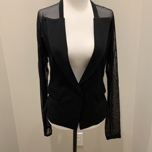 Dressy Sportstaff mesh sleeve blazer